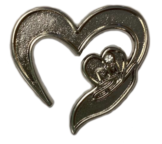 PM Heart Pin Badge